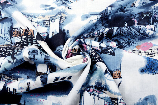 Cotton Viscose Birni White