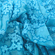 Bestickt Chiffon Aurora Blau