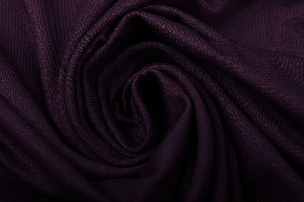Jersey de Viscosa Berenjena Oscuro Jersey de Viscosa Berenjena Oscuro