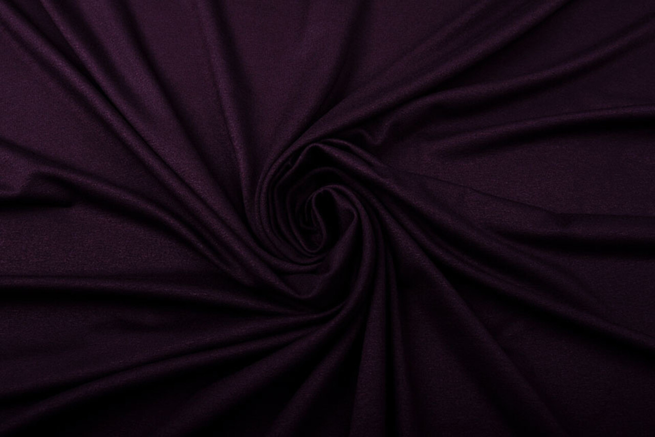 Viscose Jersey Donker Aubergine