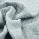 Oeko-Tex® Tela de Muselina Azul Gris Oeko-Tex® Tela de Muselina Azul Gris
