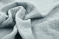 Baumwoll Musselin Stoff Blau Grau