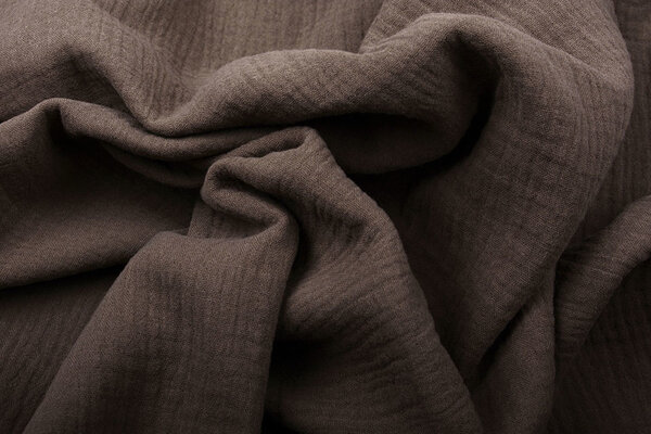 Oeko-Tex®  Double Gauze Fabric Brown Oeko-Tex®  Double Gauze Fabric Brown
