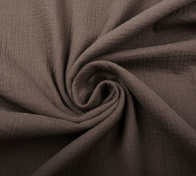 Oeko-Tex®  Double Gauze Fabric Brown Oeko-Tex®  Double Gauze Fabric Brown