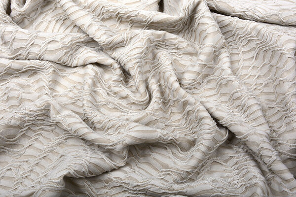 Jacquard Kant Licht Zand