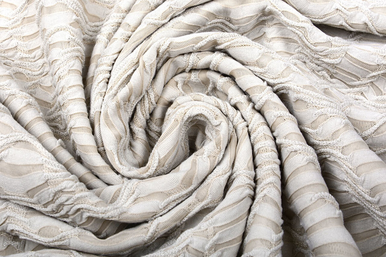 Jacquard Dentelle Sable Clair Jacquard Dentelle Sable Clair