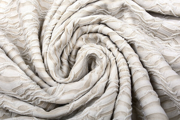 Jacquard Kant Licht Zand