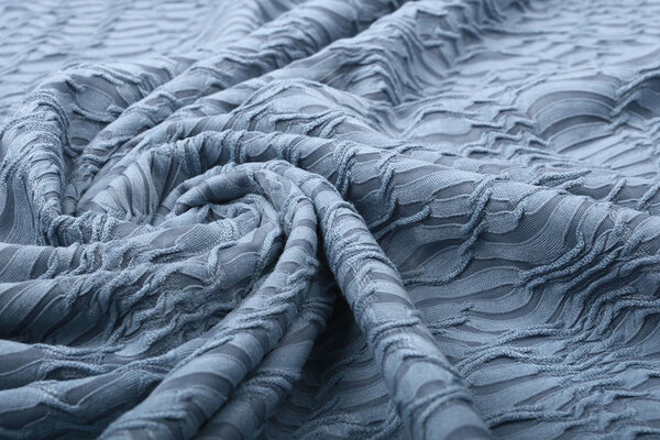 Jacquard Lace Jeans Blue