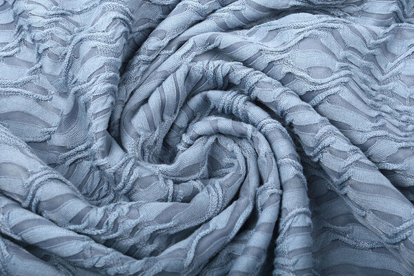 Jacquard Kant Jeans Blauw