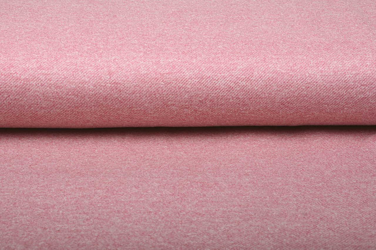 French Terry Sweatshirt Stof Oud Roze Melange