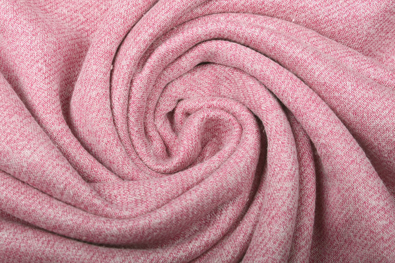 French Terry Sweatshirt Tessuto Rosa Antico Mélange French Terry Sweatshirt Tessuto Rosa Antico Mélange