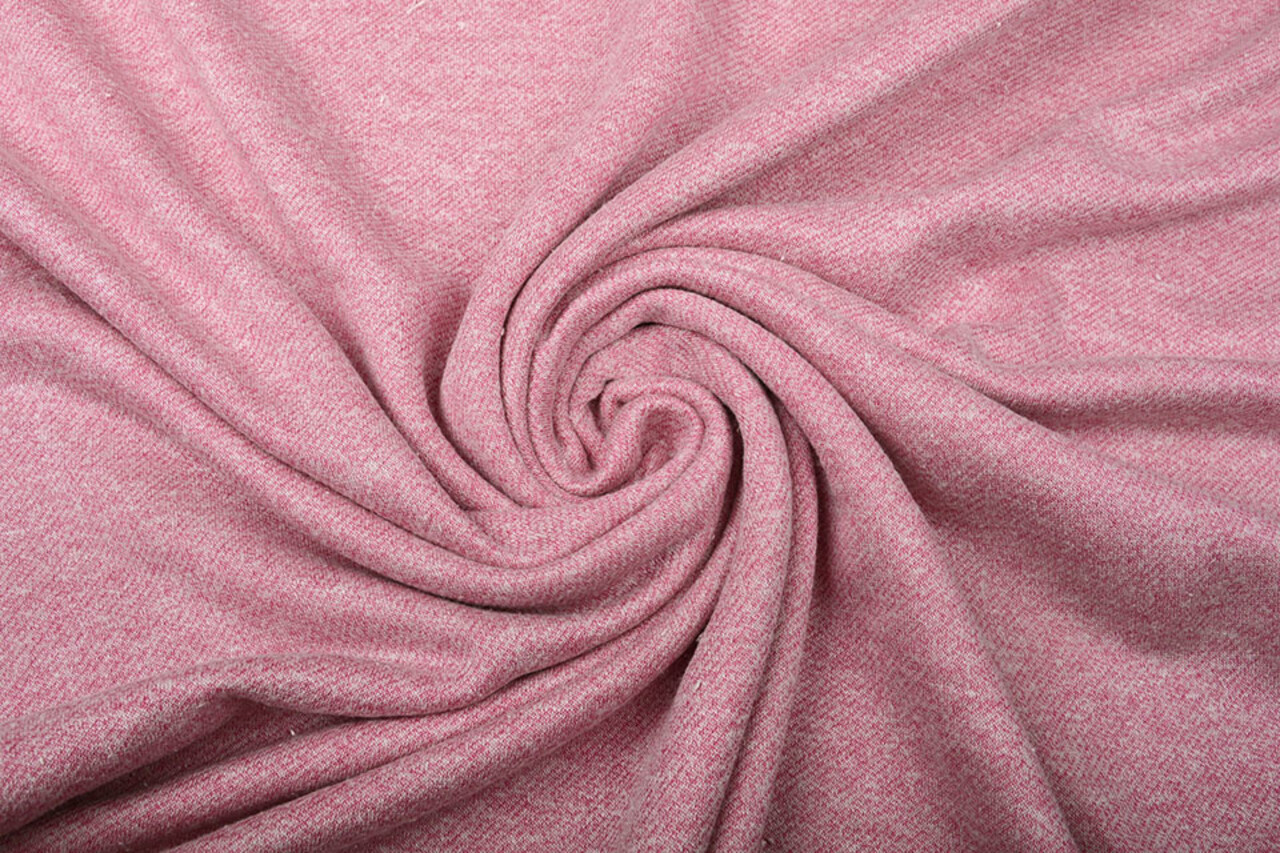 French Terry Sweatshirt Stof Oud Roze Melange