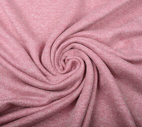 French Terry Sweatshirt Fabric Old Pink Melange French Terry Sweatshirt Fabric Old Pink Melange