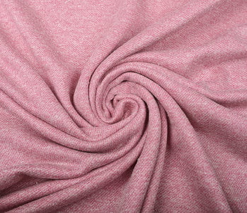French Terry Sweatshirt Fabric Old Pink Melange