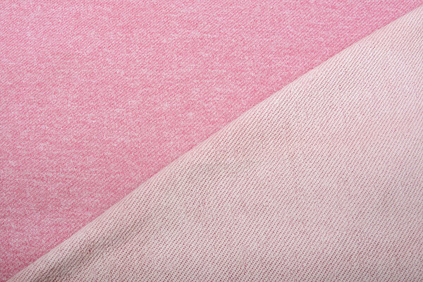Sweat Léger Sweatshirt Tissu Vieux Rose Melange
