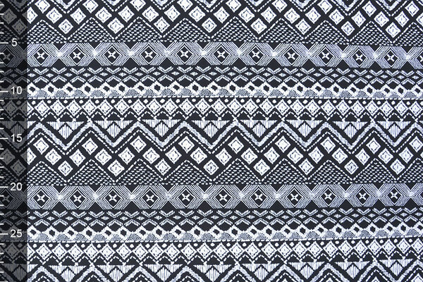 Lycra Trikot Border Frames Schwarz Weiß