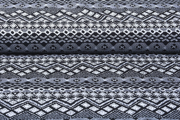 Lycra Tricot Border Frames Zwart Wit Lycra Tricot Border Frames Zwart Wit