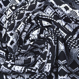 Lycra Tricot Border Frames Zwart Wit Lycra Tricot Border Frames Zwart Wit