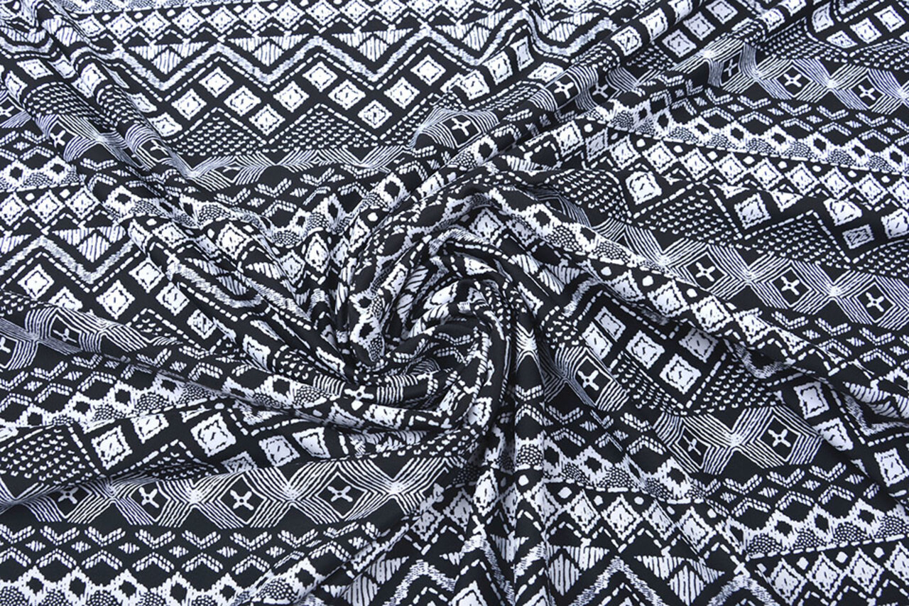 Lycra Tricot Border Frames Zwart Wit Lycra Tricot Border Frames Zwart Wit