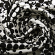 Digital Stretch Cotton Spots Black White