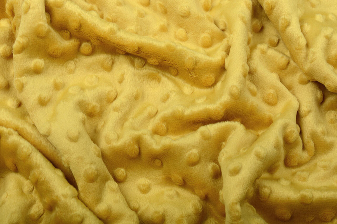 Minky Fleece Ocher Yellow Minky Fleece Ocher Yellow