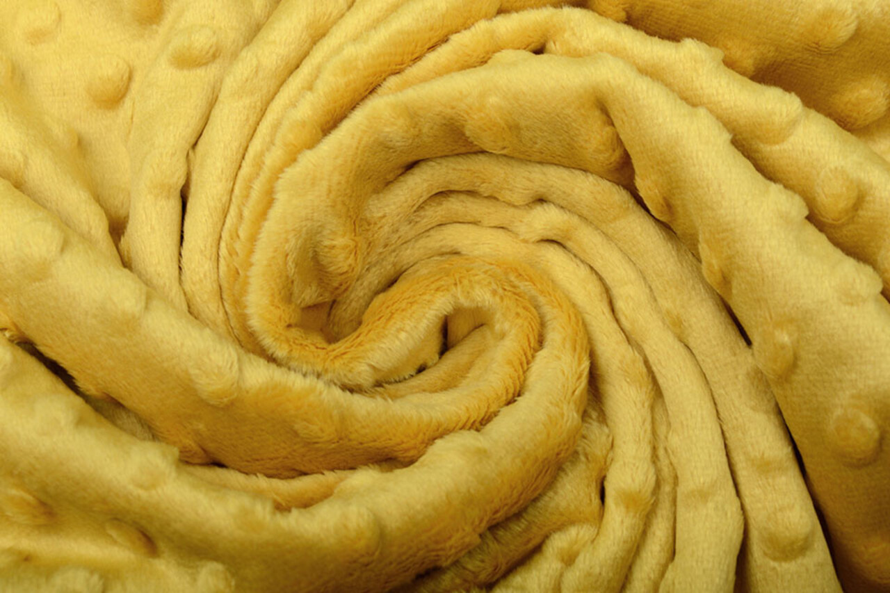 Minky Polaire Ocre Jaune Minky Polaire Ocre Jaune