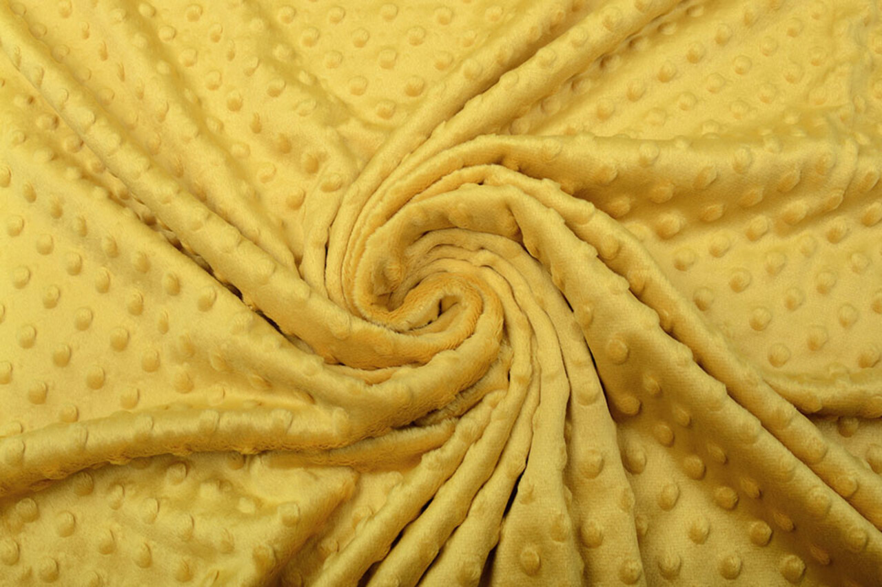 Minky Fleece Ocher Yellow Minky Fleece Ocher Yellow