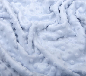 Minky Fleece Stoff Grau-Blau