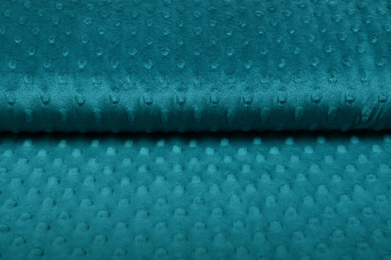 Minky Fleece Stoff Petrol Minky Fleece Stoff Petrol