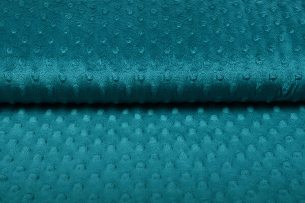 Minky Fleece Stoff Petrol Minky Fleece Stoff Petrol