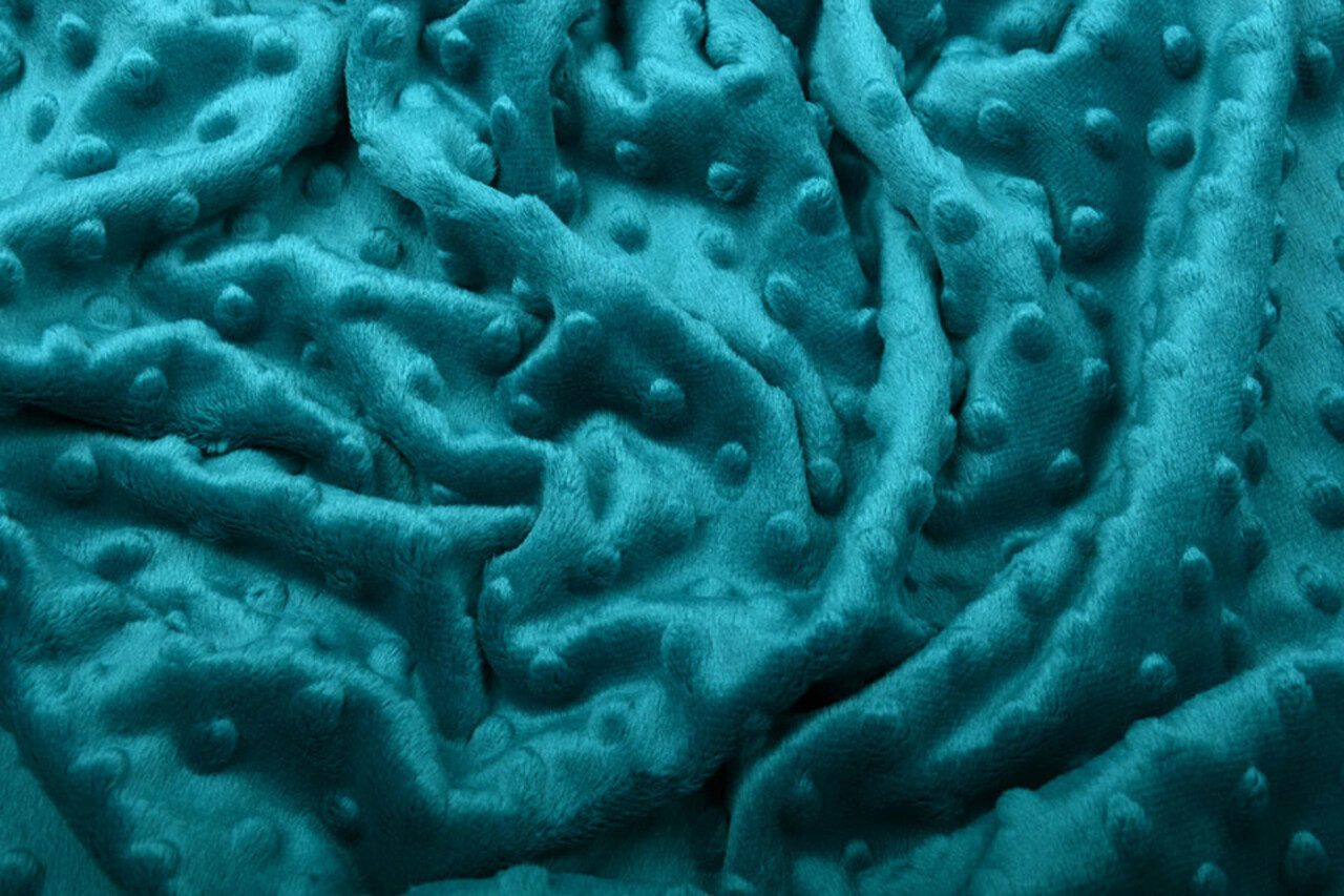 Minky Fleece Stoff Petrol Minky Fleece Stoff Petrol