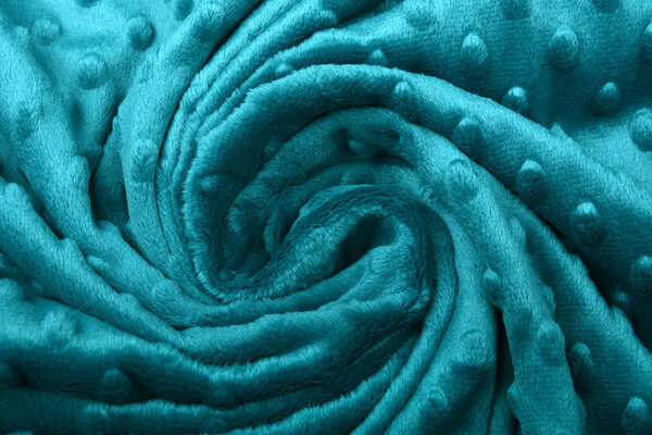 Minky Fleece Stoff Petrol Minky Fleece Stoff Petrol