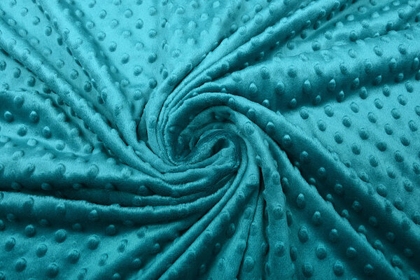 Minky Fleece Stoff Petrol Minky Fleece Stoff Petrol