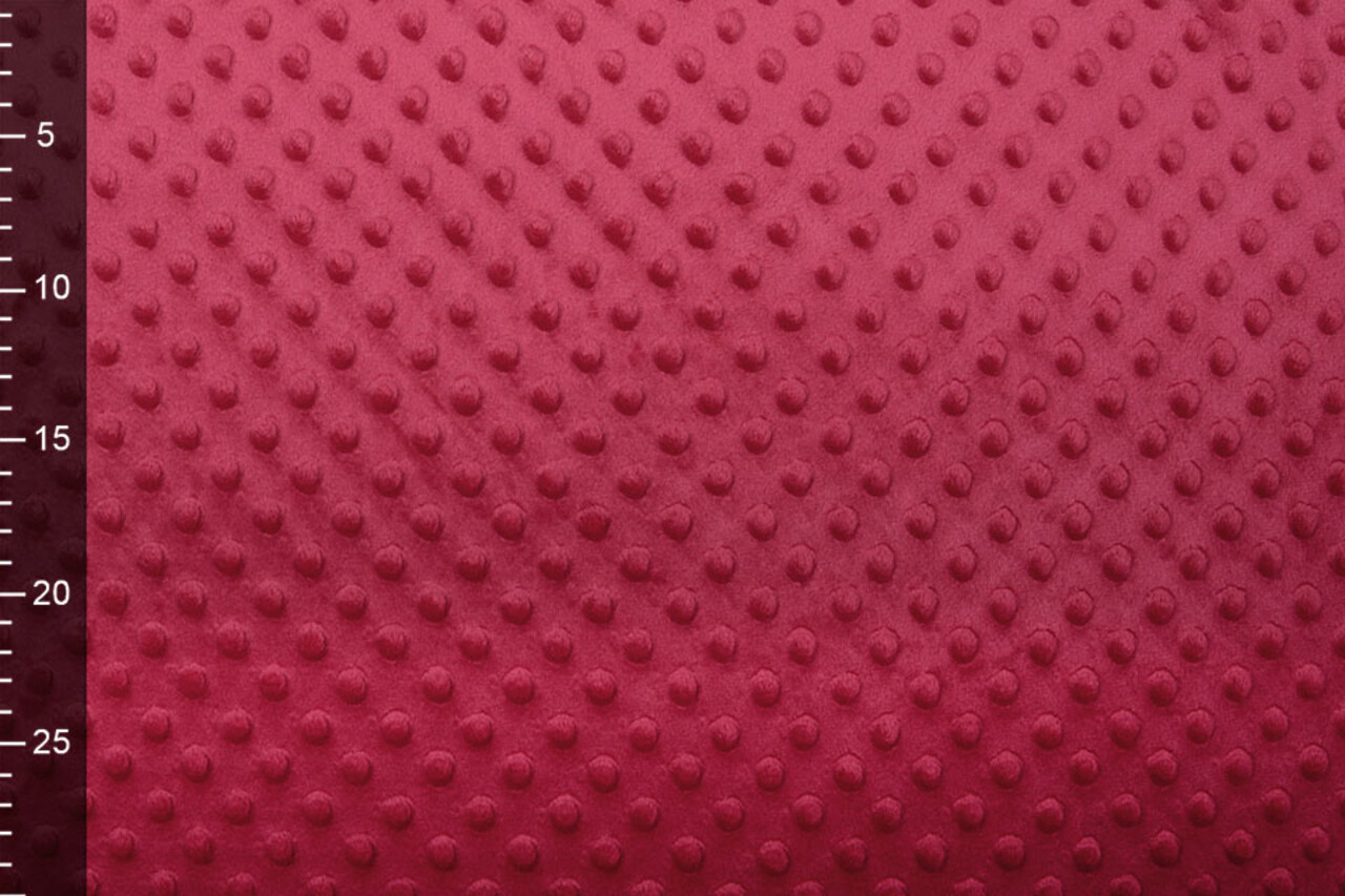 Minky Fleece Stoff Rot