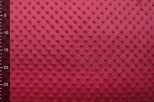Minky Fleece Stoff Rot