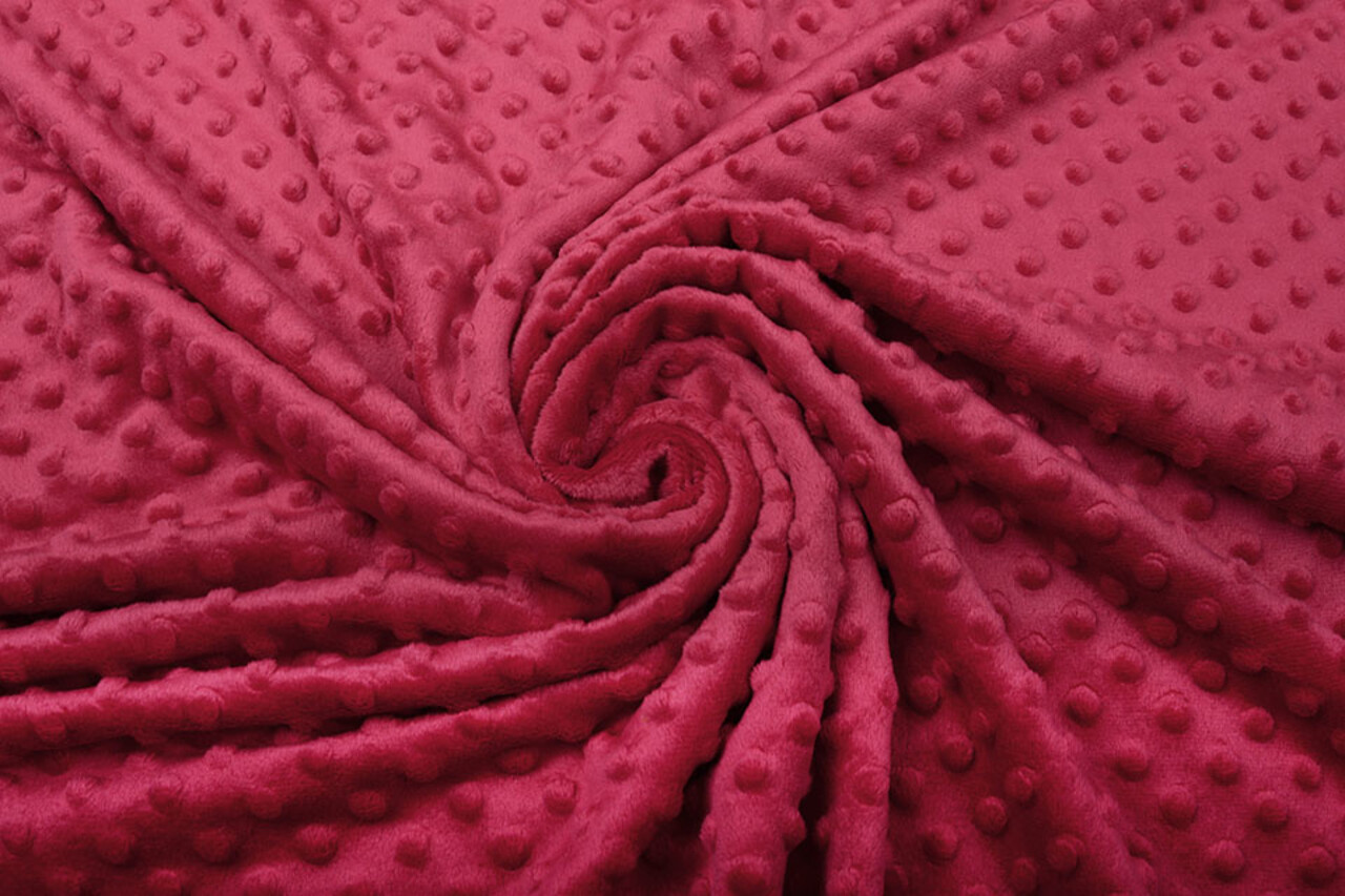 Minky Fleece Red