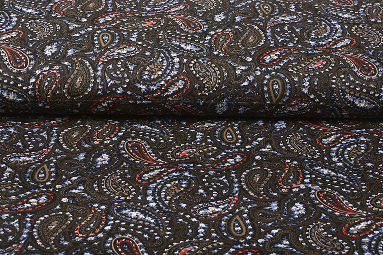 100% Digitaal Katoen Druppels Bruin 100% Digitaal Katoen Druppels Bruin