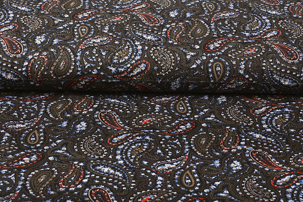 100% Digital Baumwolle Tropfen Braun