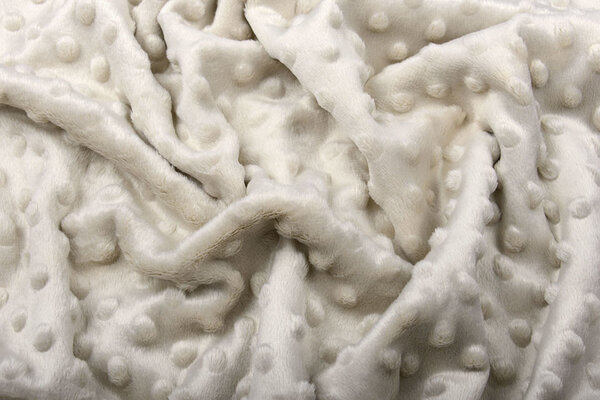 Minky Fleece Stoff Hellbeige Minky Fleece Stoff Hellbeige
