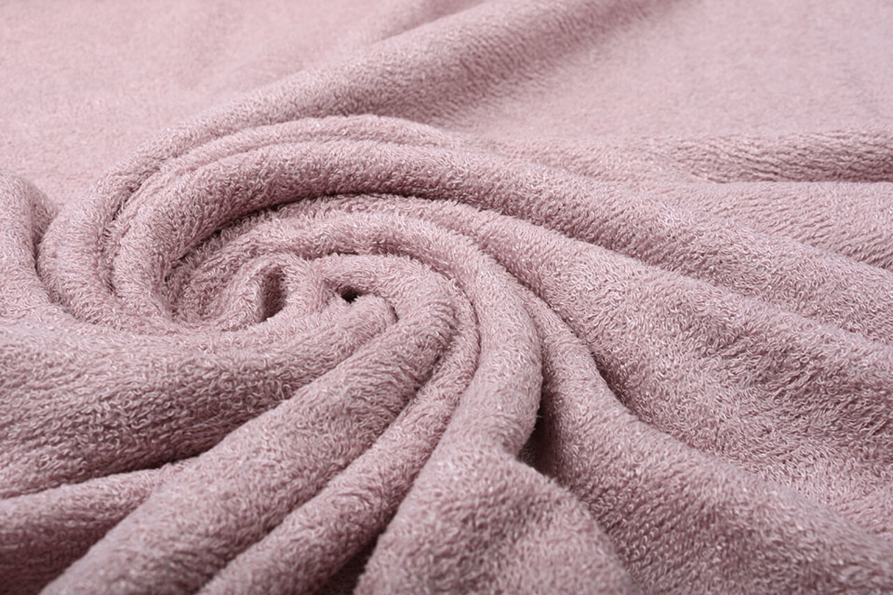 Bambou Tissu Éponge Vieux Rose Bambou Tissu Éponge Vieux Rose
