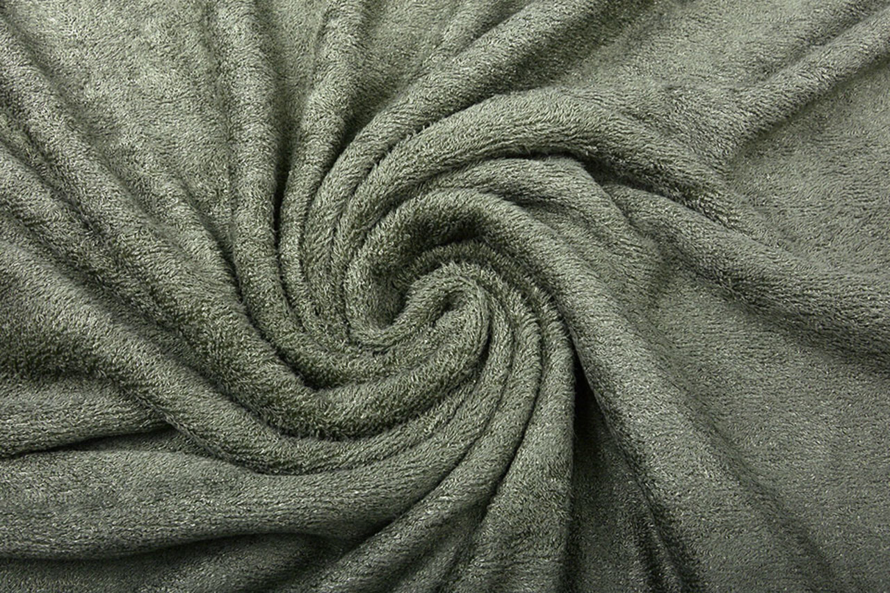 Bamboo Terry Cloth Army Green Bamboo Terry Cloth Army Green