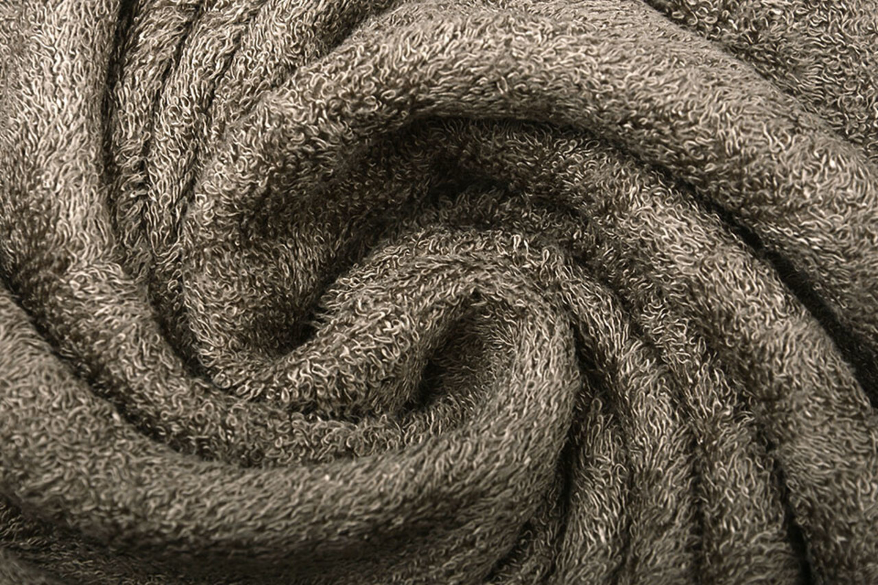 Bambou Tissu Éponge Taupe Bambou Tissu Éponge Taupe