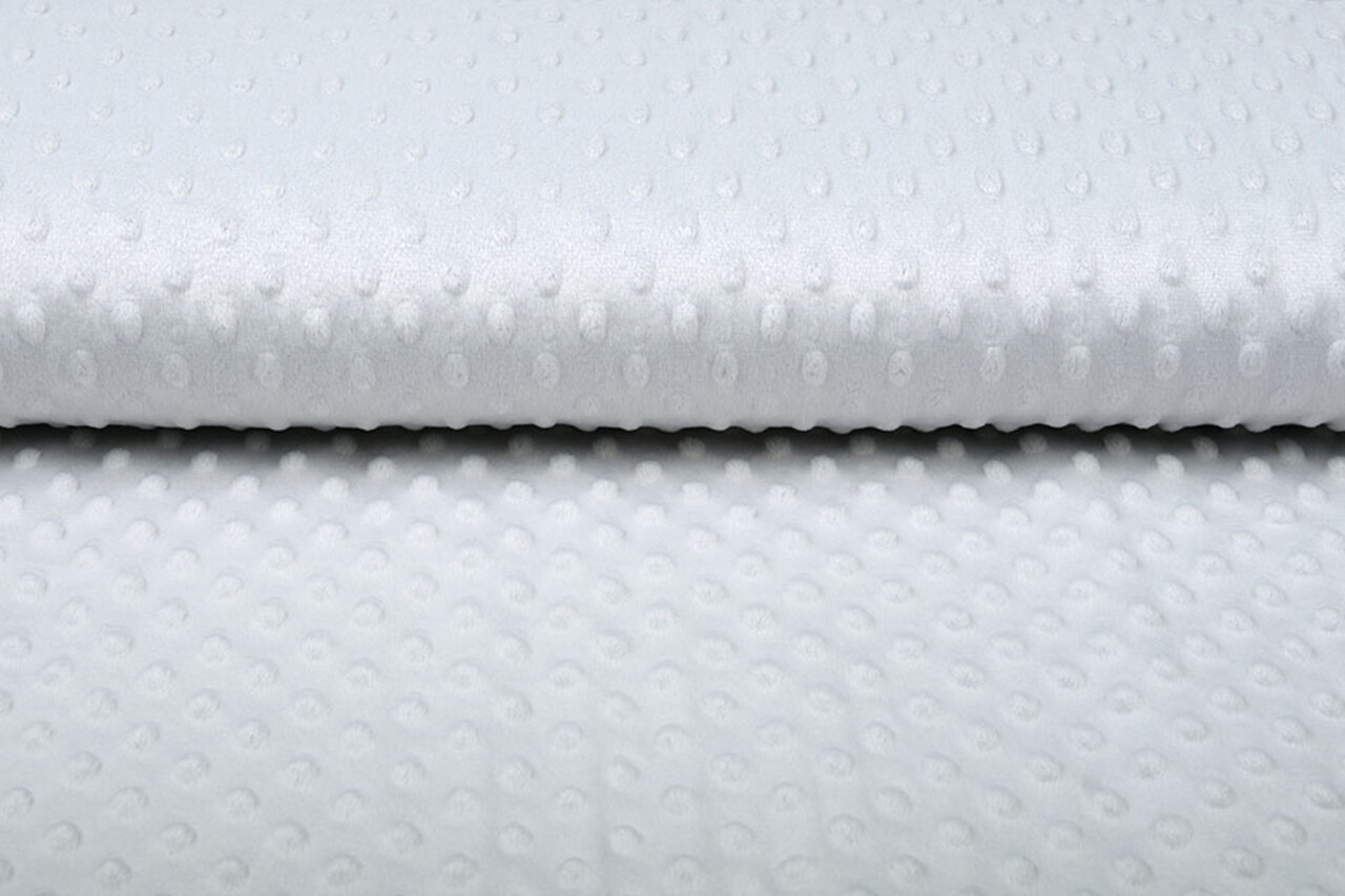 Minky Fleece Stoff Silber Minky Fleece Stoff Silber