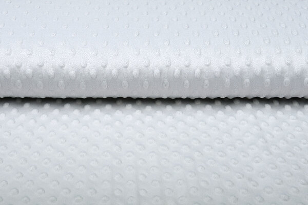 Minky Fleece Stoff Silber Minky Fleece Stoff Silber