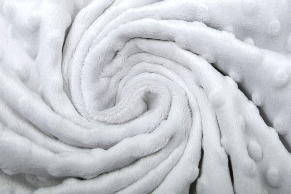 Minky Fleece Stoff Silber Minky Fleece Stoff Silber
