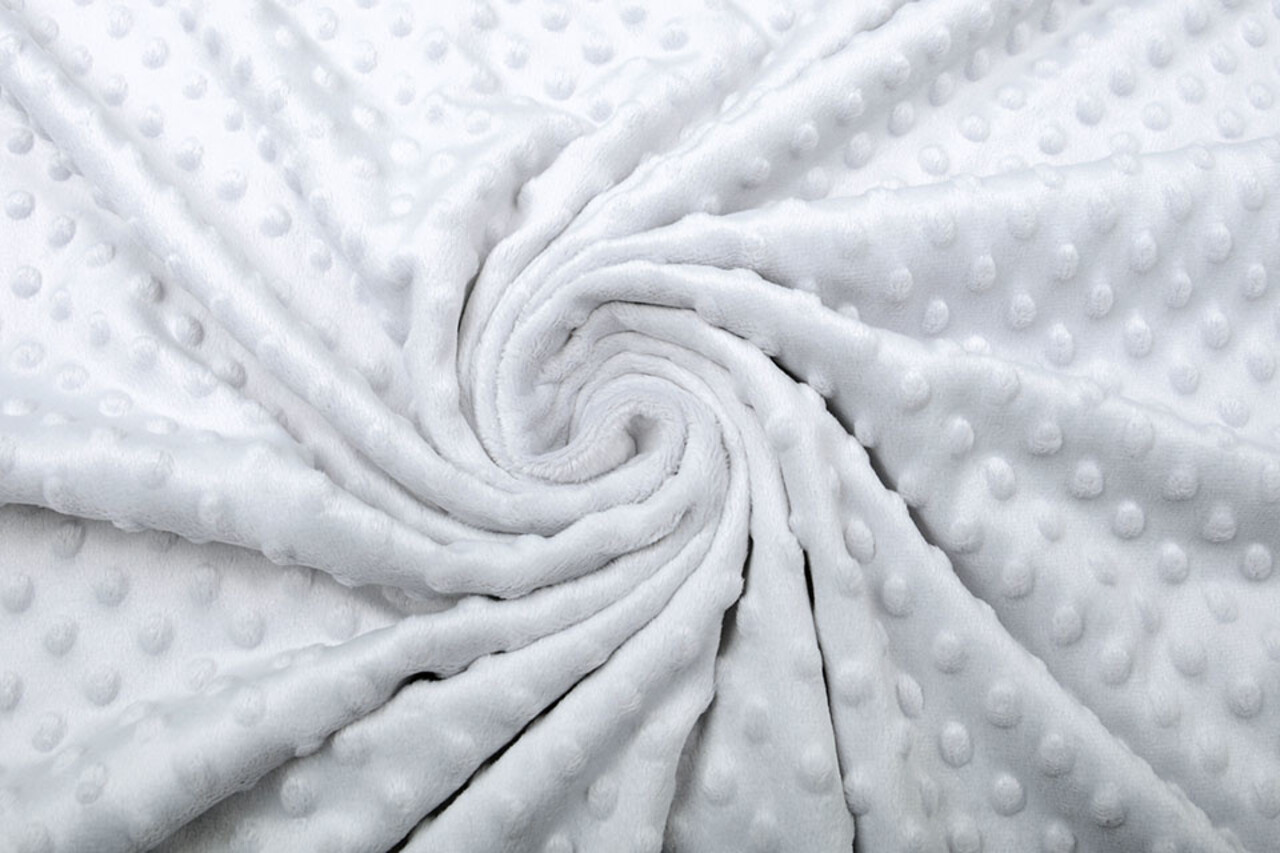 Minky Fleece Stoff Silber Minky Fleece Stoff Silber