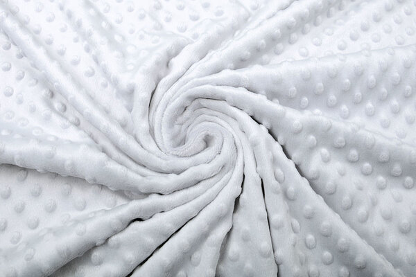 Minky Fleece Stoff Silber Minky Fleece Stoff Silber