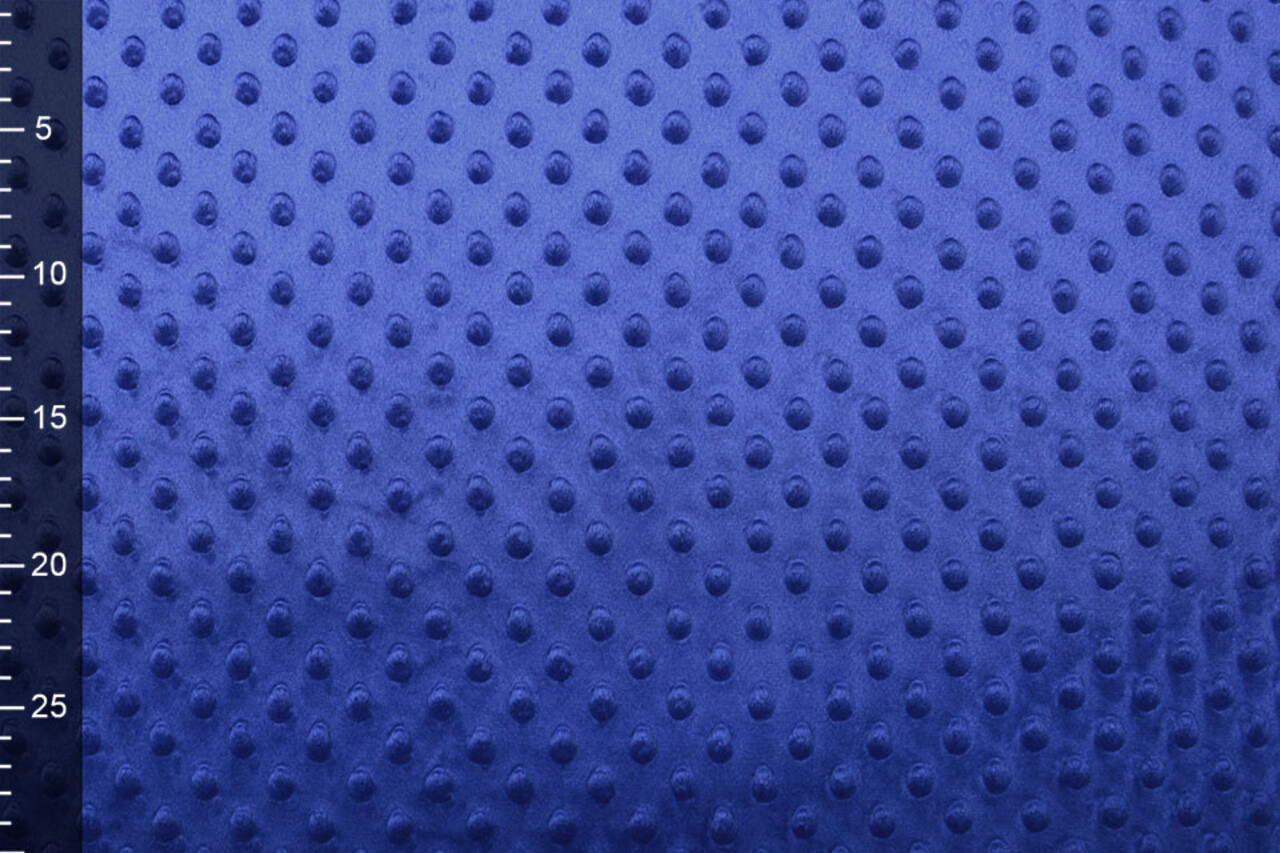 Minky Fleece Stoff Königs Blau