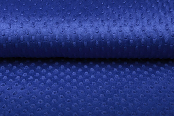 Minky Fleece Stoff Königs Blau Minky Fleece Stoff Königs Blau