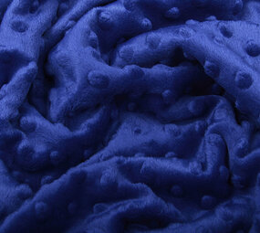 Minky Fleece Stoff Königs Blau Minky Fleece Stoff Königs Blau